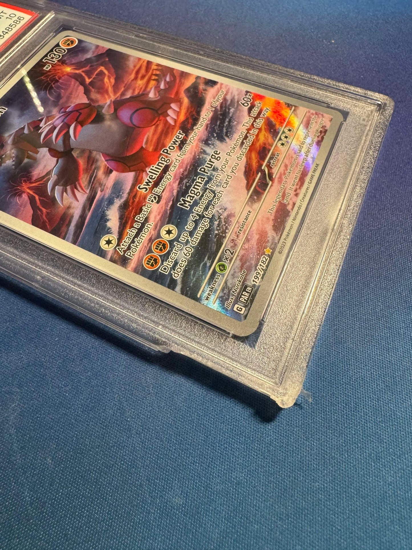 2023 Pokemon Par En-Paradox Rift #199 Groudon Illustration Rare PSA 10