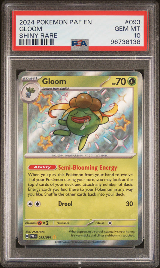 2024 Pokemon Paf En-Paldean Fates #093 Gloom PSA 10