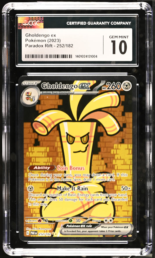 2023 Paradox Rift #252/182 Gholdengo ex CGC GM10