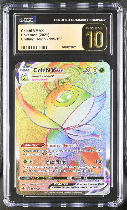 2021 Chilling Reign #199/198 Celebi VMAX CGC PRI10