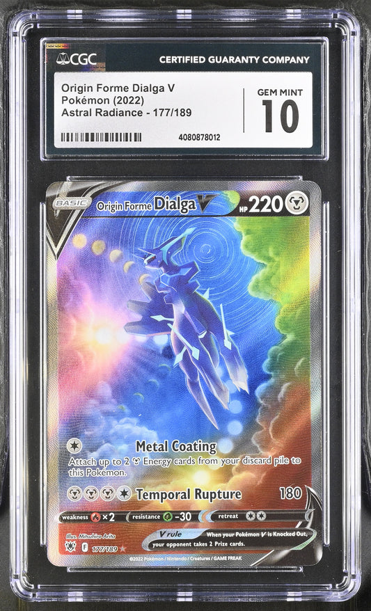 2022 Astral Radiance #177/189 Origin Forme Dialga V CGC GM10