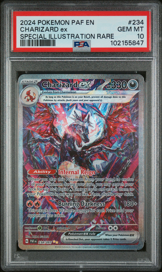2024 Pokemon Paf En-Paldean Fates #234 Charizard Ex PSA 10