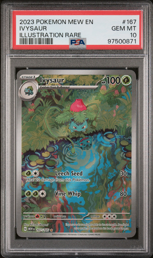 2023 Pokemon Mew En-151 #167 Ivysaur PSA 10