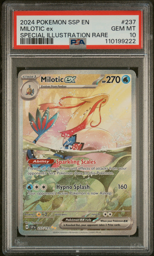 2024 Pokemon Ssp En-Surging Sparks #237 Milotic Ex PSA 10
