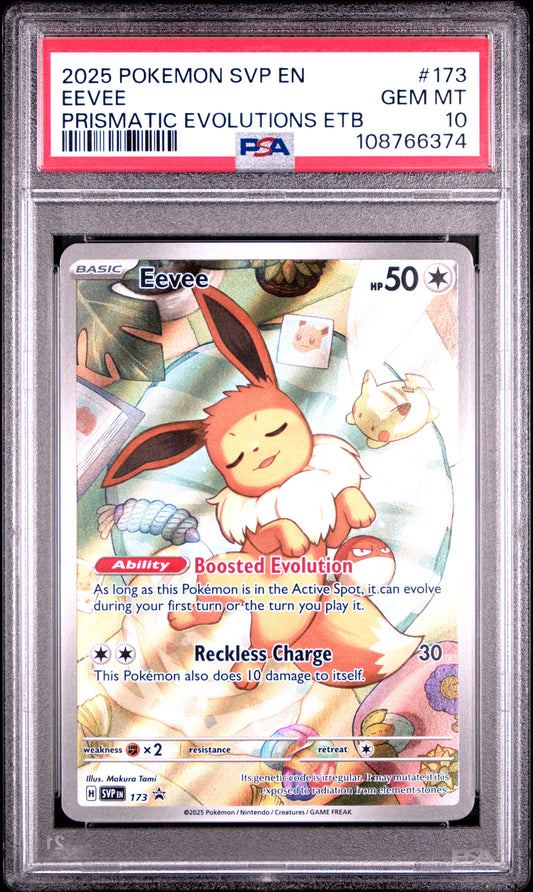 2025 Pokemon Svp En-Sv Black Star Promo #173 Eevee PSA 10