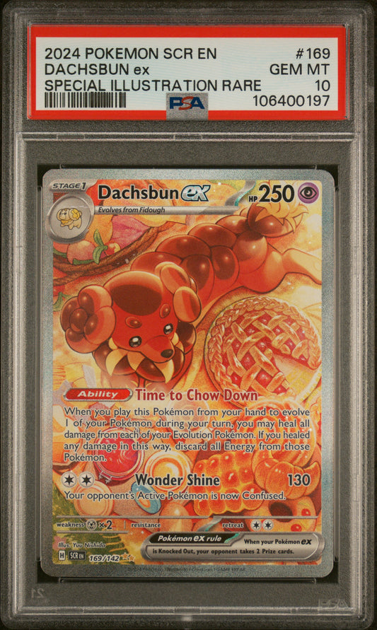 2024 Pokemon Scr En-Stellar Crown #169 Dachsbun Ex PSA 10