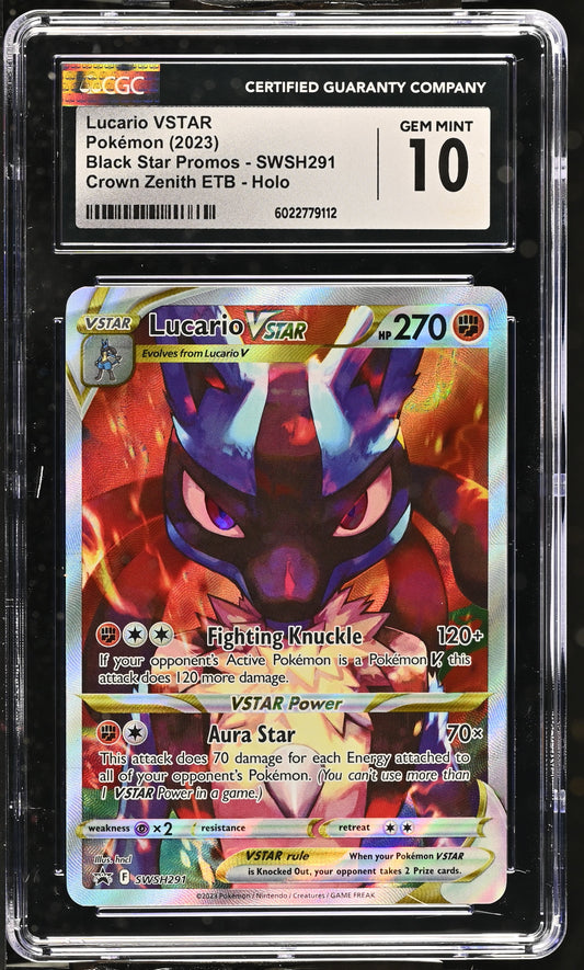 2023 Black Star Promos #SWSH291 Lucario VSTAR CGC 10