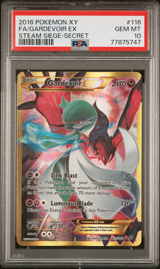2016 Pokemon Xy Steam Siege #116 Fa/Gardevoir Ex PSA 10