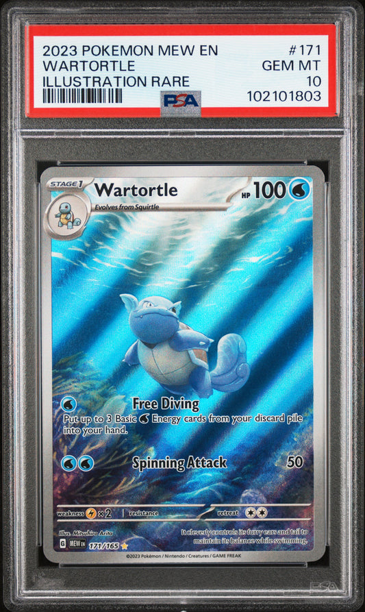 2023 Pokemon Mew En-151 #171 Wartortle PSA 10