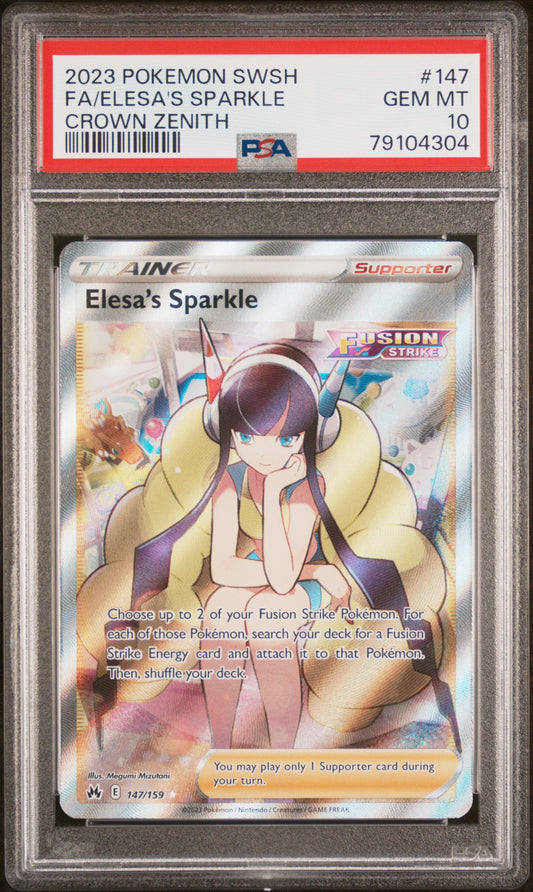 2023 Pokemon Sword And Shield Crown Zenith #147 Fa/Elesa'S Sparkle PSA 10