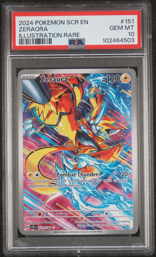 2024 Pokemon Scr En-Stellar Crown #151 Zeraora PSA 10